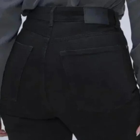 Everlane Curvy Way High Jeans - Coal Black 33 - Picture 4 of 12